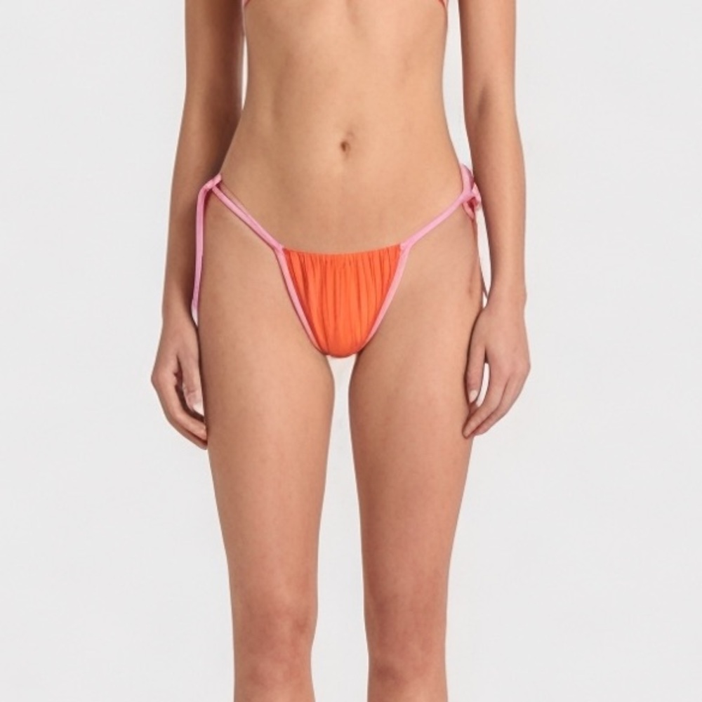 NWT Amanda Uprichard Sunnie bikini bottoms orange pink